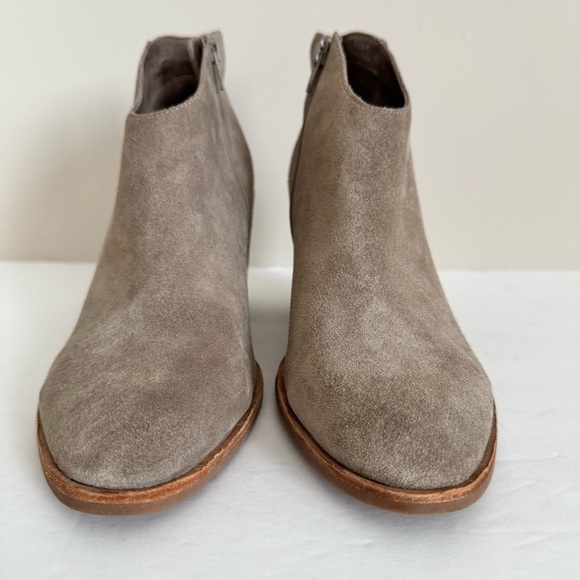 Jeffrey Campbell Laszlo Tan Taupe Suede Block heel Ankle Boots 11 - Picture 6 of 14